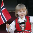 Princess Ingrid Alexandra greeting the Children's Parade at (Photo: Erlend Aas, Scanpix) 